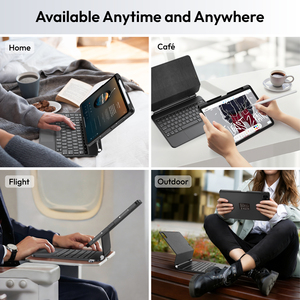 F93 PU+ABS Detachable Protective Cover Magic <b>Keyboard</b> with Trackpad Auto Wake Sleep for iPad Pro 11, iPad Air, iPad 10/11 - Product Image 4