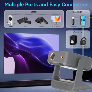 Nuevo [ODM nuevo diseño Mini trípode proyector] 1080P portátil MINI HD <span class=keywords><strong>LCD</strong></span> LED Android Video película Home Theater proyector Beamer - Product Image 6