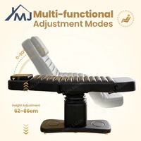 Fauteuil de Soin Cosmétique, Table de Massage Facial, Lit Électrique pour Esthéticienne et Extensions de Cils pour Salon de Beauté