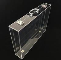 Valise en acrylique Lucite transparente, écologique et personnalisée