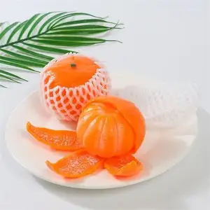 Mainan bola stres manik-manik oranye spons baru yang dapat diremas bentuk buah lembut dekompresi sensorik mainan Remas Rebound anak