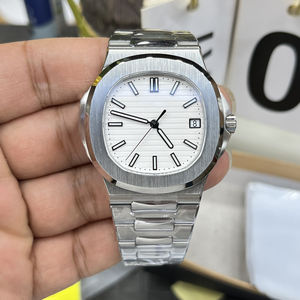 Montres de luxe unisexes de créateur en gros, mécaniques, avec verre saphir, étanches 100 bars, boîtier en acier inoxydable, bracelet en caoutchouc - Product Image 5