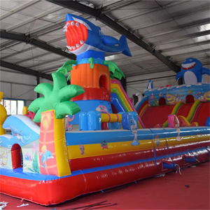 Château <span class=keywords><strong>gonflable</strong></span> <span class=keywords><strong>de</strong></span> jardin <span class=keywords><strong>de</strong></span> qualité en vente chaude avec toboggan, matériau PVC écologique, taille 14x7, château inspiré des dessins animés - Product Image 4