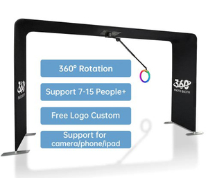 Tùy chỉnh căng thẳng vải vòm đứng 360 trên cao gối trường hợp Photo Booth Backdrop tự động Selfie Spinner - Product Image 2