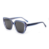 Lunettes de soleil 2025 avec logo personnalisé, UV400, polarisées, en acétate, de haute qualité, pour femmes, surdimensionnées, carrées, épaisses