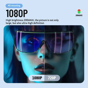 Proyector de Cine en Casa con Pantalla de 200 Lúmenes, Proyector de Películas Full HD con Pantalla LCD de 2.69 Pulgadas y Enfoque Motorizado - Product Image 5