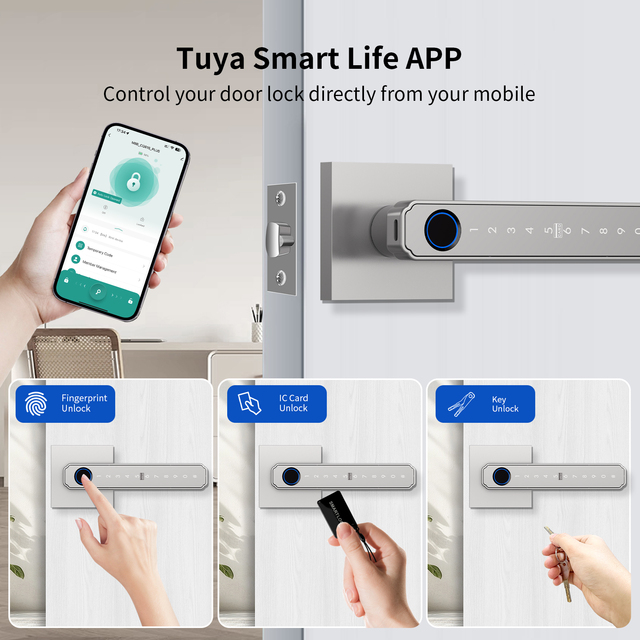 Aluminum Alloy Smart Locks with for Keyless Entry Deadbolt for Home and Office Security