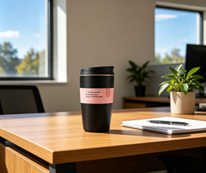 12 oz mugs customizable sliding cover leak-proof vacuum double-wall stainless steel <b>coffee</b> mug - Product Image 5