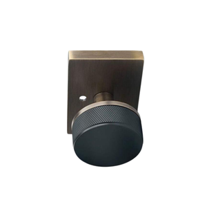 US Double Open <strong>Door</strong> <strong>Knob</strong> Square Black Knurled Brass AB Bronze Copper Passage Interior Zinc Brass Handle <strong>Door</strong> Lock Handle Sets - Product Image 5