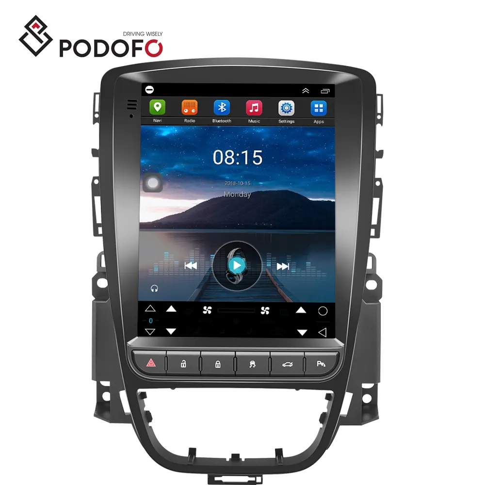 Podofo 9.7 "안드로이드 자동차 라디오 Buick excellent GT/Opel Astra 2006-2014 자동차 스테레오 Carplay 안드로이드 자동차 GPS 와이파이 RDS FM BT Hifi