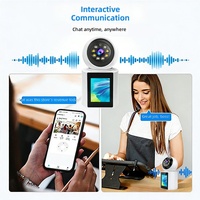 Caméra de surveillance intelligente Relee avec appel vidéo bidirectionnel, appel à une touche, écran intégré, 1080p, 2MP, pour maison intelligente / surveillance d'enfant, cloud