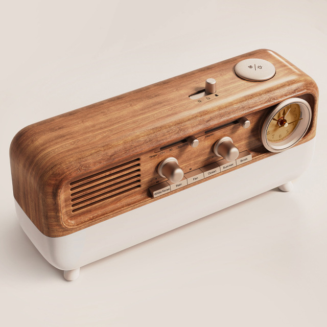Retro Sleep White Noise Atmosphere Light Decompression for Speaker Alarm Clock Multifunctional Creative Decoration Holiday