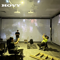 Salle de projection immersive holographique 3D 360° autour de la réalité augmentée Projecteur interactif HDMI Haut-parleur intégré Conception portable