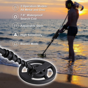 Detector de Metales de Alta Sensibilidad para Niños, Buscador de Oro a Prueba de Agua con Pantalla LCD Digital, Pala de Plástico para Detectar Joyas y Tesoros en la Arena - Product Image 6