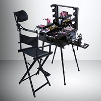 Chaise de Réalisateur Pliante Professionnelle en Alliage d'Aluminium Haute Qualité avec Logo Personnalisé, pour Maquillage, Beauté et Loisirs avec Appuie-Tête