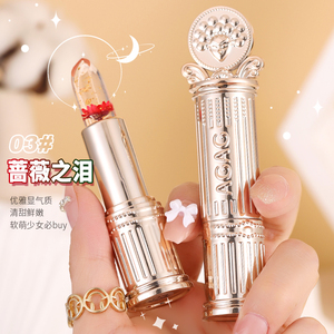 Bálsamo Labial Mágico con Chapado en Oro <span class=keywords><strong>AGAG</strong></span>, Lápiz Labial con Flor 3D Transparente, Maquillaje Antiguo con Hoja de Oro, Lápiz Labial que Cambia de Color - Product Image 6