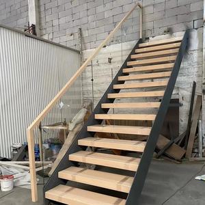 <span class=keywords><strong>VIKO</strong></span> Escalier droit en bois massif de 2024 Offres Spéciales Escalier à poutre double plaque Design - Product Image 3