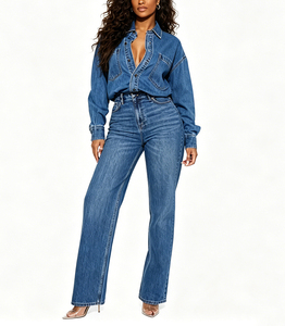 Salopette vintage à jambes larges pour <span class=keywords><strong>femme</strong></span>, coupe ample, en mélange de coton, combinaison décontractée une pièce, <span class=keywords><strong>pantalon</strong></span> à bretelles, streetwear - Product Image 1