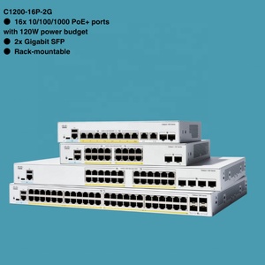 CISCOS 2024 Nuevo Switch Original C1200-16T-2G de 16 Puertos para 2x1G SFP con POE y 1 Año de Garantía - Product Image 1