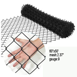 9 Gauge Zaun Draht Vinyl verzinkt Kettenglied Zaun Olympi c Mesh Stoff Diamond Mesh Roll Road Perimeter Cyclone Mesh Fencing - Product Image 2