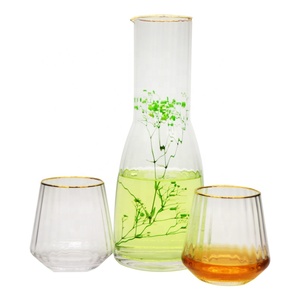 Bouteille en verre pour jus très vendue, sans plomb, en cristal, <span class=keywords><strong>carafe</strong></span> à <span class=keywords><strong>eau</strong></span> pour fêtes, bars et maison - Product Image 1