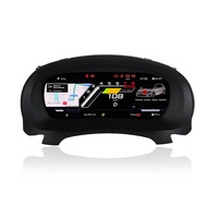 Kanor Neues 12,3-Zoll-LCD-Tachometer Digitales Armaturenbrett mit 9 Modi Virtuelles Instrumentencluster für VW Golf 6 Mk6