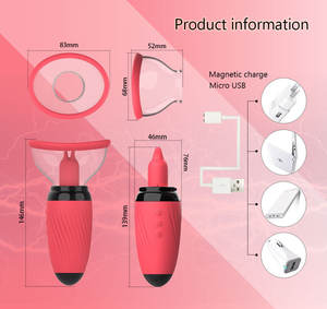 Vibratore del dildo succhiante del clitoride 3 in 1 della doppia estremità per le donne della vagina del capezzolo femminile che succhiano il vibratore leccare la lingua di fiducia - Product Image 6