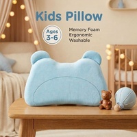 Oreiller pour enfants en mousse à mémoire de forme en forme d'ours Lianda OEM ODM MB-018, logo personnalisé, soutien de la tête, 3-6 ans, fabrication en usine