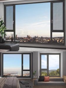Fenêtres en aluminium à double vitrage, design moderne, pour maison et commerce, avec fonctions battante, <span class=keywords><strong>oscillo</strong></span>-battante et basculante, personnalisables - Product Image 4
