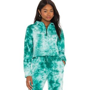 Survêtement Tye Dye de qualité supérieure pour femmes fermeture à glissière belle couleur verte écologique grande taille maternité pour l'hiver - Product Image 1
