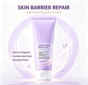 Crème réparatrice de barrière cutanée au collagène, apaise les rougeurs, hydrate les peaux sensibles et sèches, renforce la barrière cutanée, soin du visage quotidien - Product Image 3