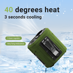 Ventilador Portátil con Soporte, 5 Velocidades, Carga USB/Batería, Luz Manos Libres, Apto para Uso Doméstico/Exterior - Product Image 4