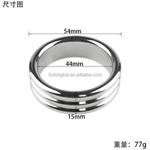 스레드 남자의 금속 섹스 토이 링 수탉 반지 사정을 지연시키고 관심을 높이기 위해 가중치 - Product Image 5