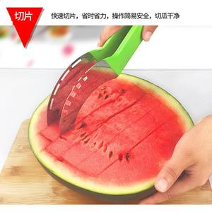 Cortador de sandía de acero inoxidable, juego de 6 piezas, cuchara para melón, divisor de frutas, herramienta de cocina, fácil de limpiar, solo lavar a mano - Product Image 2