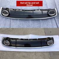 Pare-chocs avant Audi A4 modifié RS4, grand contour, modèles 13-16 B8, grille nid d'abeille S4 améliorée, ABS, neuf
