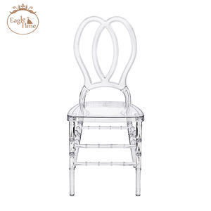 بيع بالجملة تصميم مأدبة الزفاف الحديثة شفافة الراتنج مريحة واضحة كراسي كياري للحدث - Product Image 2
