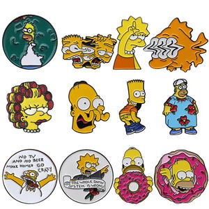 Broches de Esmalte Personalizados de Alta Calidad con Diseño Divertido de Los <span class=keywords><strong>Simpson</strong></span>, para Bolsos, Ropa, Dibujos Animados y Comics - Product Image 6