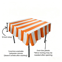 Nappe en toile à volants rayée rose et noire 55*55 pouces, couverture de table carrée pour Mahjong, idéale pour les soirées de jeu – Vente en gros depuis la Chine