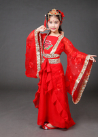 Costume chinois ancien pour enfant, tenue de danse populaire, d'opéra traditionnelle chinoise, Ming Tang Han Hanfu, robe de princesse cosplay,