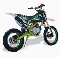 Nouvelle moto cross 125 cm³ monocylindre 4 temps refroidie par air haute performance avec suspension et freins à double disque avant 17 et arrière 14 pouces