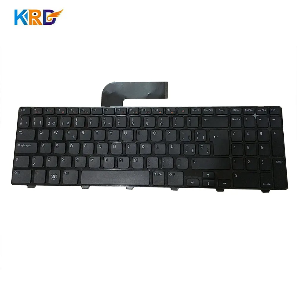 N5110 Sp Layout Keyboard Voor Dell 15R N5110 M5110 Spaans Laptop Toetsenbord Zwart Met Frame