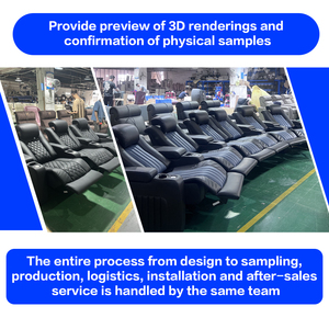 Canapé inclinable électrique de luxe moderne, <span class=keywords><strong>fauteuil</strong></span> en cuir avec porte-gobelet pour la maison, le centre commercial, la villa, le sous-sol - Product Image 4