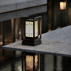 โคมไฟเสาภายนอกอาคาร แสงวอร์มไวท์ LED 3500K IP65 โคมอะคริลิค ฐานอื่นๆ แบบติดตั้งบนพื้น ใช้พลังงานแสงอาทิตย์ ปรับความสว่างได้ อายุการใช้งาน 50000 ชั่วโมง - Product Image 5