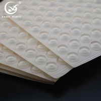 Almohadillas de Silicona Transparentes Impermeables Antideslizantes, Puntos de Goma Amortiguadores de Impactos para Altavoces y Amplificadores, Reducción de Vibraciones