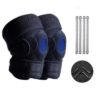 Genouillères de basket-ball de sport orthèse de soutien de Compression en néoprène pour la course à pied protège-ménisque anti-dérapant