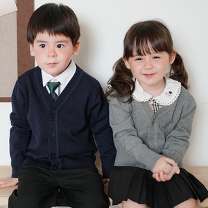 Cardigan en tricot assorti pour toute la famille, <span class=keywords><strong>pull</strong></span> unisexe à manches longues pour l'école, pour garçons et filles, tailles du nourrisson au adolescent - Product Image 6
