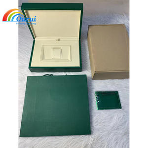 Caja de Reloj de Madera Personalizada de Lujo con Diseño de Superficie Ondulada, Nueva Caja de Reloj de Marca Verde 2025 Directo de Fábrica, Caja de Almacenamiento de Joyas para Relojes - Product Image 3