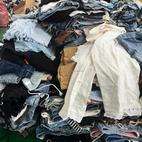 Jeans en denim d'occasion pour femmes, shorts pour femmes, vêtements en denim mixtes en gros, commande en gros B2B, vêtements d'été vintage d'occasion