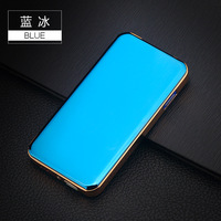 Nouveauté 2025 Briquet électrique portable rechargeable en métal fantaisie avec support de téléphone USB et logo personnalisé, vente en gros