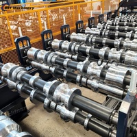 Machine de formage de tôles trapézoïdales entièrement automatique avec découpe hydraulique PLC 0,3-0,8 mm 8-15 m/min CE ISO pour atelier d'acier